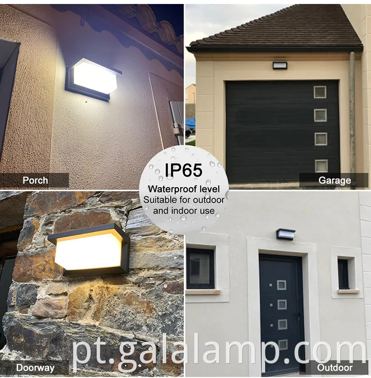 Luz de parede externa à prova d'água 24W para jardins elegantes